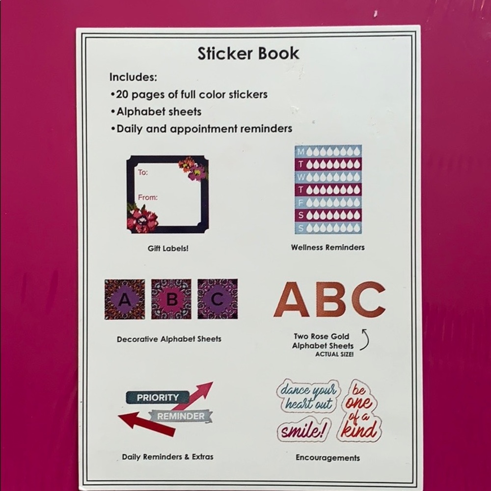 Vera Bradley Planner Sticker Book